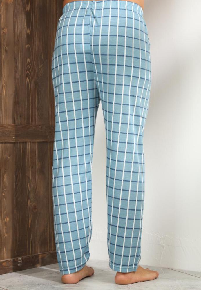 Pantaloni de Pijama ,Big Size ,Barbati,Culoare Turcoaz,Engros